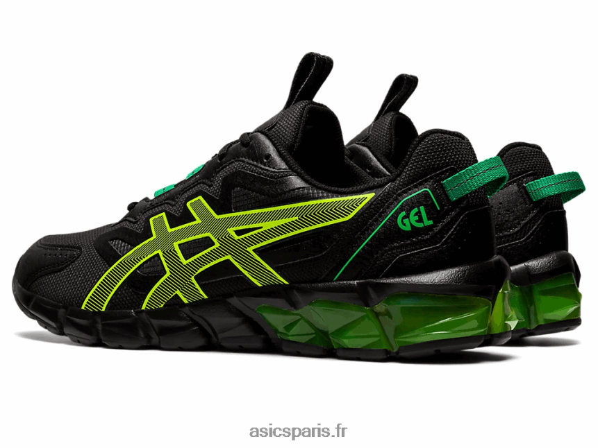 Hommes Asics gel quantique 90 3 BXL8B2914 noir/jaune de sécurité