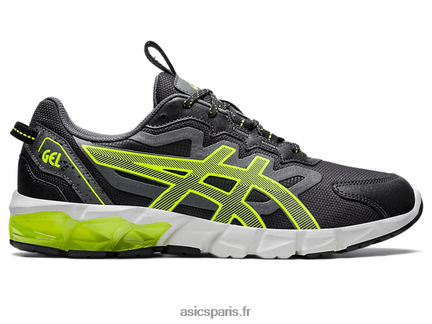 Hommes Asics gel quantique 90 BXL8B21378 gris graphite/jaune de sécurité