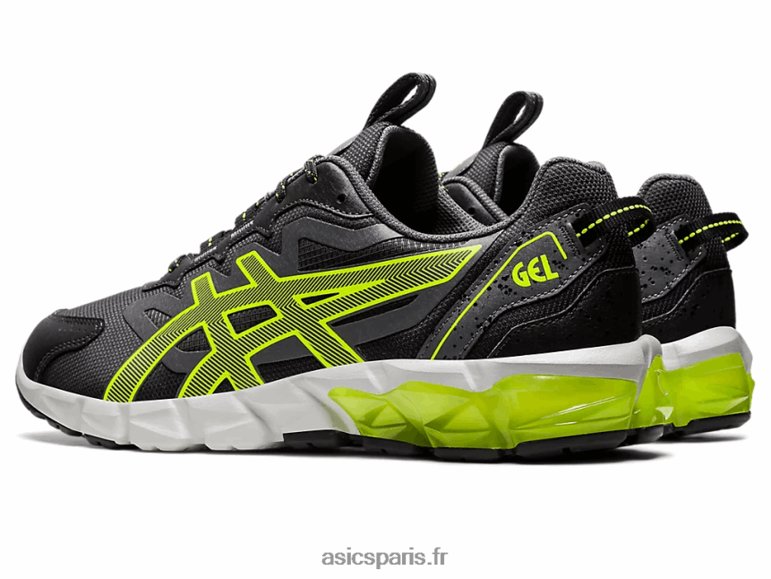 Hommes Asics gel quantique 90 BXL8B21378 gris graphite/jaune de sécurité