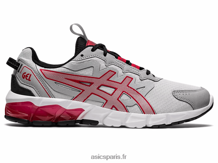 Hommes Asics gel quantique 90 BXL8B2672 gris glacier/rouge classique