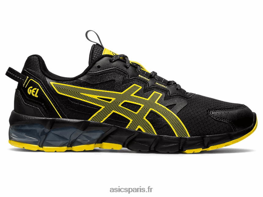 Hommes Asics gel quantique 90 BXL8B2785 noir/jaune vif