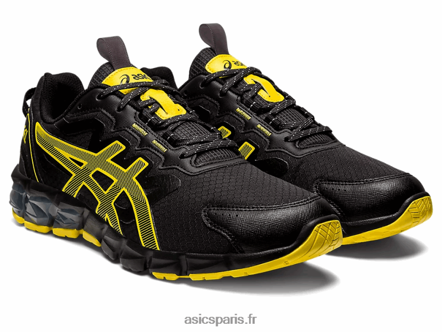 Hommes Asics gel quantique 90 BXL8B2785 noir/jaune vif