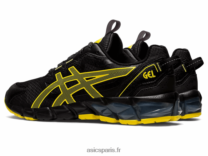 Hommes Asics gel quantique 90 BXL8B2785 noir/jaune vif