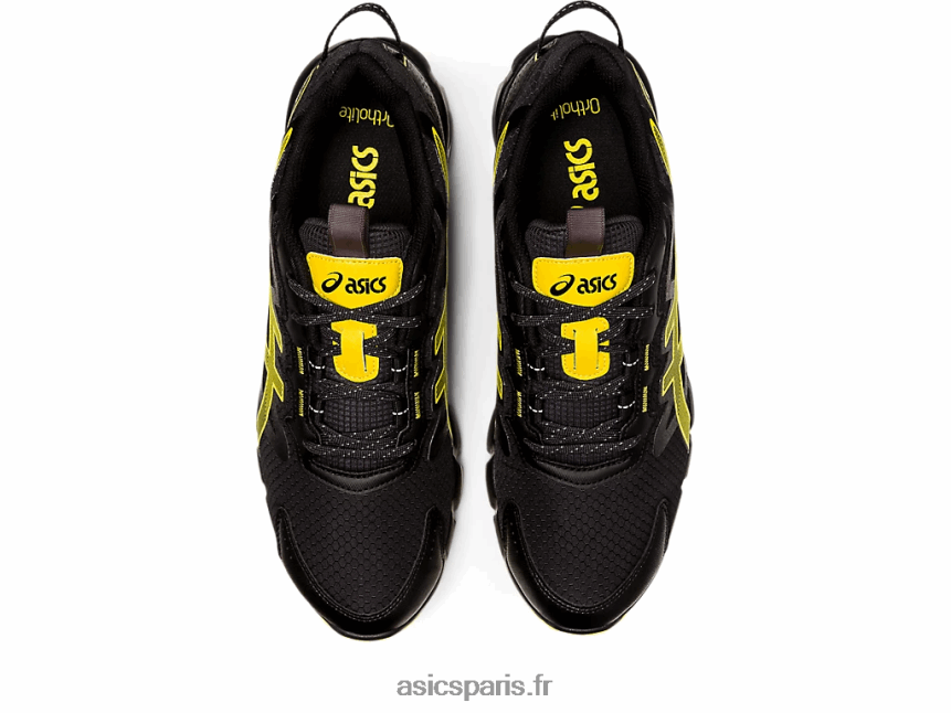 Hommes Asics gel quantique 90 BXL8B2785 noir/jaune vif