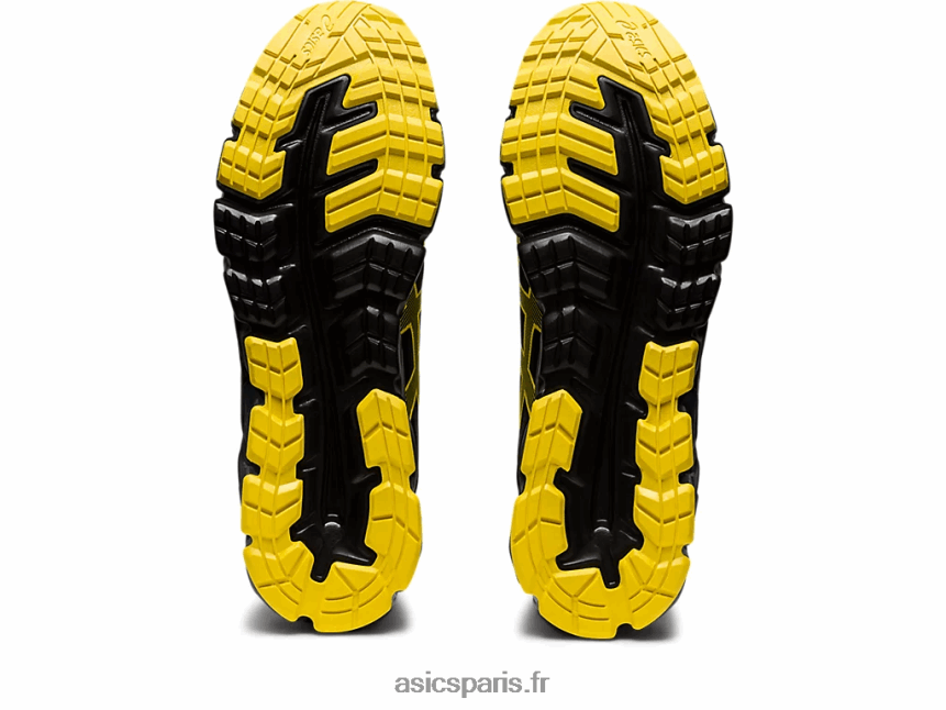 Hommes Asics gel quantique 90 BXL8B2785 noir/jaune vif