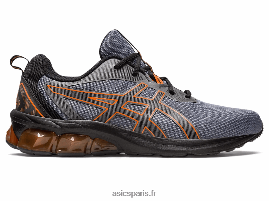 Hommes Asics gel-quantique 90 iv BXL8B2128 gris acier/habanero