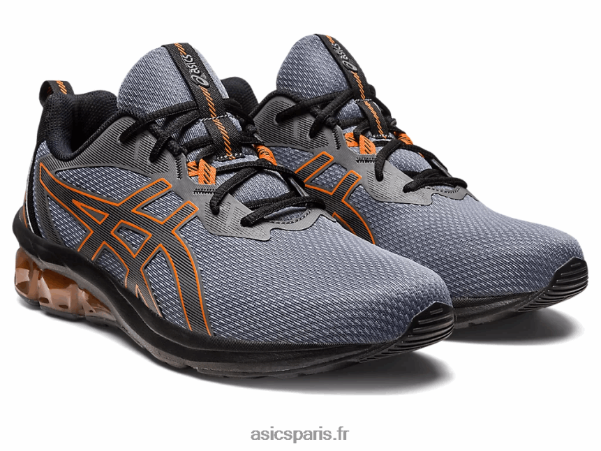 Hommes Asics gel-quantique 90 iv BXL8B2128 gris acier/habanero
