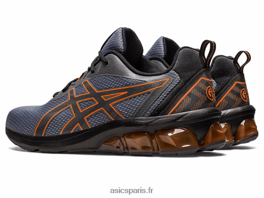 Hommes Asics gel-quantique 90 iv BXL8B2128 gris acier/habanero