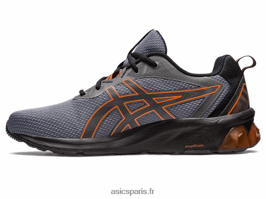 Hommes Asics gel-quantique 90 iv BXL8B2128 gris acier/habanero