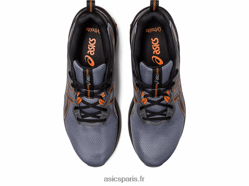 Hommes Asics gel-quantique 90 iv BXL8B2128 gris acier/habanero