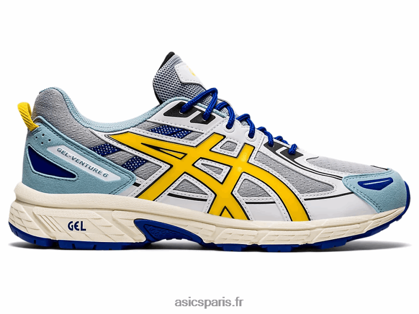 Hommes Asics gel-venture 6 BXL8B21823 gris piémont/jaune vif