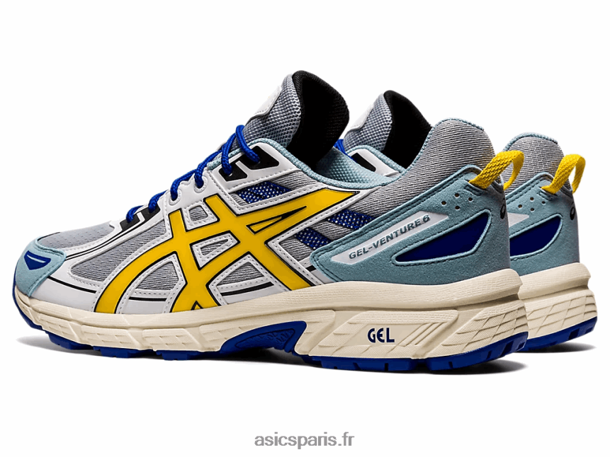 Hommes Asics gel-venture 6 BXL8B21823 gris piémont/jaune vif