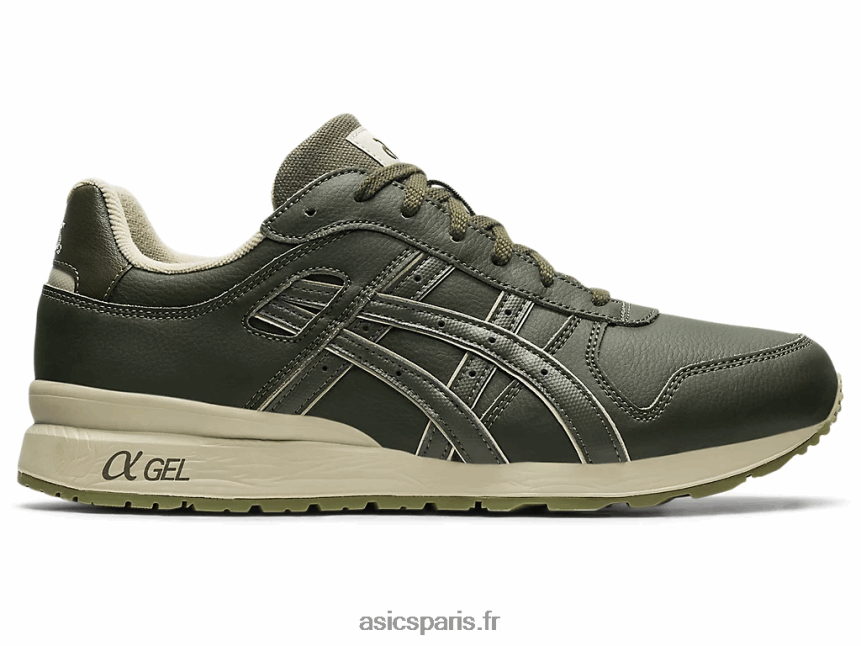 Hommes Asics gt-ii BXL8B21250 toile olive/vert feuille séchée