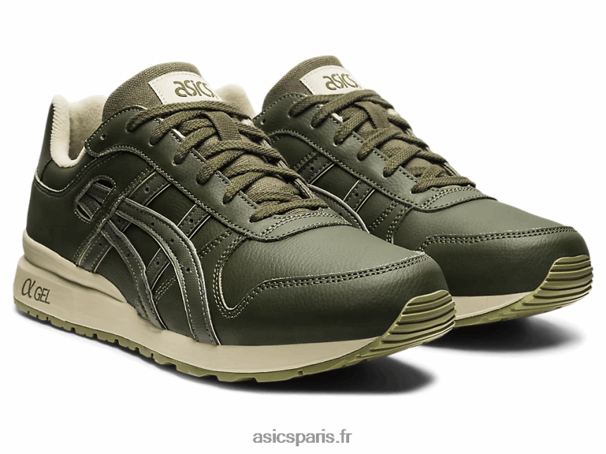 Hommes Asics gt-ii BXL8B21250 toile olive/vert feuille séchée