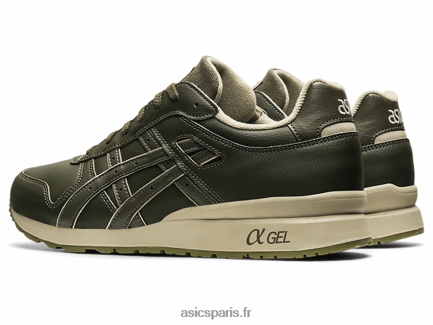 Hommes Asics gt-ii BXL8B21250 toile olive/vert feuille séchée