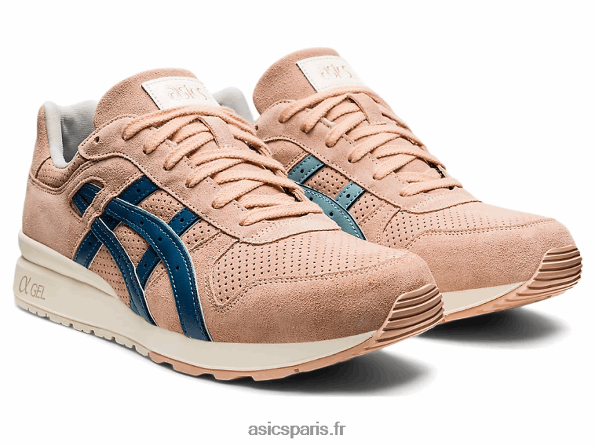 Hommes Asics gt-ii BXL8B21754 abricot pâle/azur