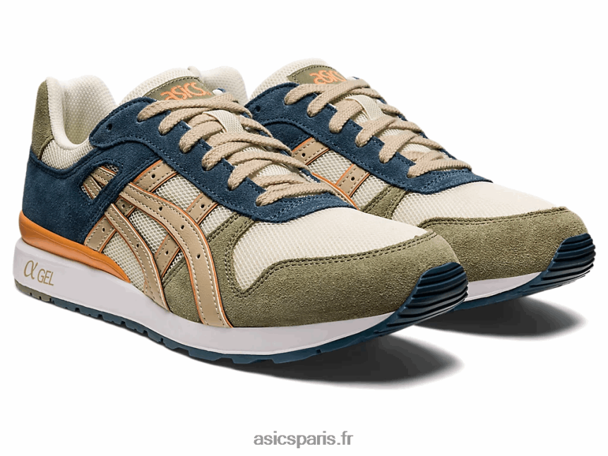 Hommes Asics gt-ii BXL8B2981 crème/gris plume