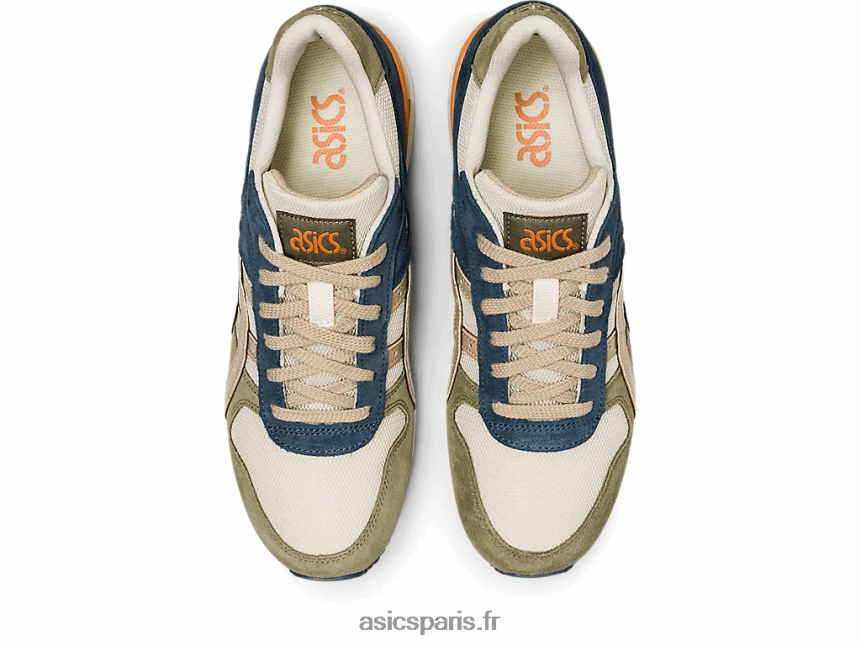 Hommes Asics gt-ii BXL8B2981 crème/gris plume