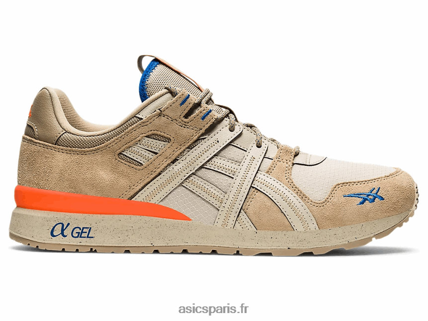 Hommes Asics gt-ii re BXL8B21119 mastic/orange choquante