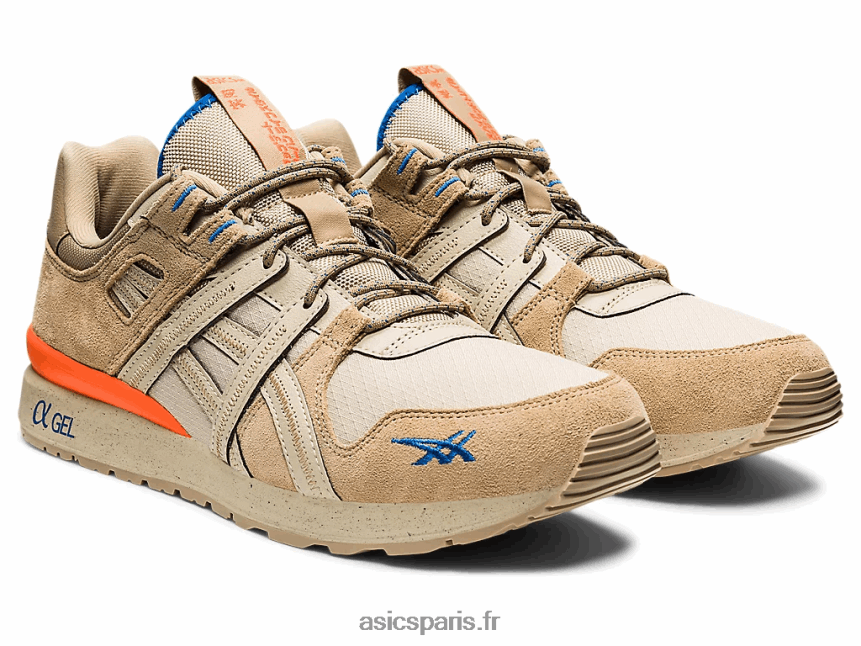 Hommes Asics gt-ii re BXL8B21119 mastic/orange choquante