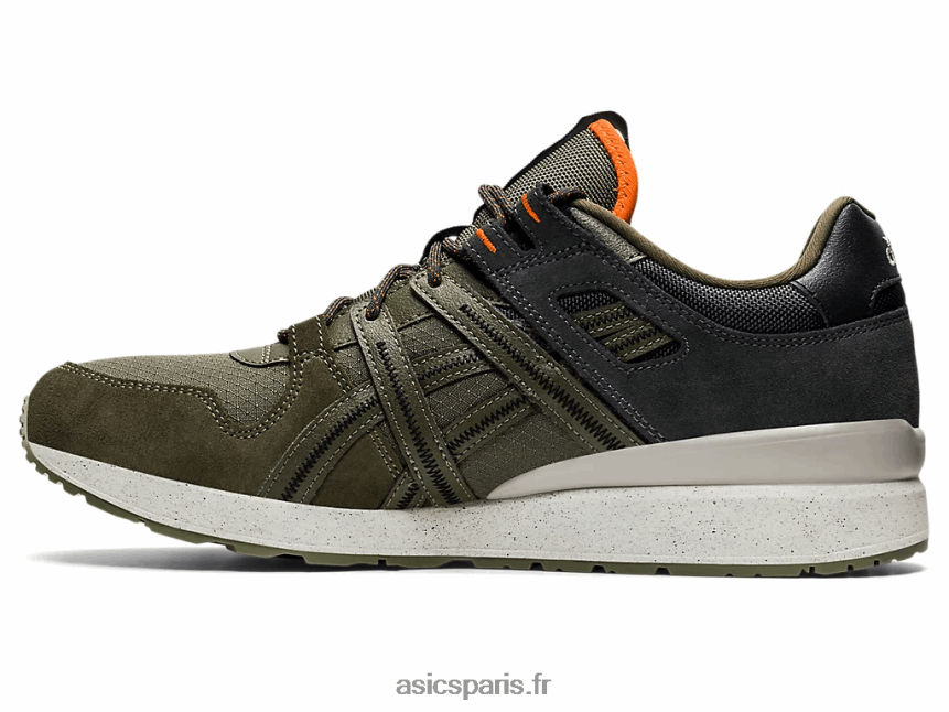Hommes Asics gt-ii re BXL8B21259 toile olive/habanero