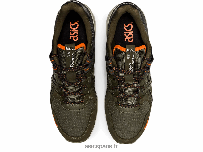 Hommes Asics gt-ii re BXL8B21259 toile olive/habanero