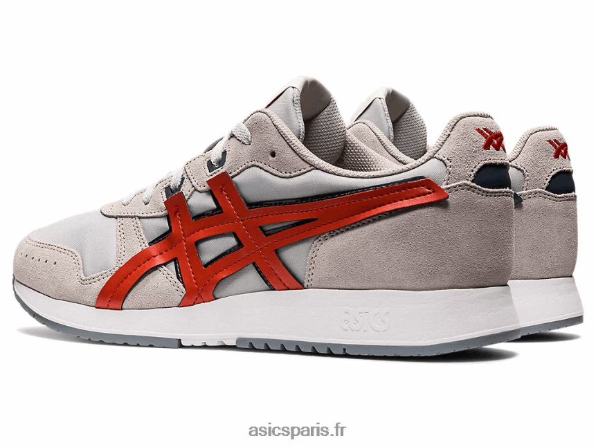 Hommes Asics lyte classique BXL8B21335 gris glacier/argile rouge