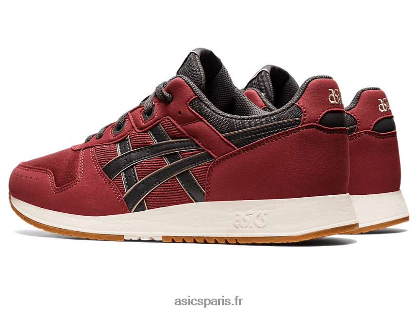 Hommes Asics lyte classique BXL8B2732 poitrine rouge/gris obsidienne