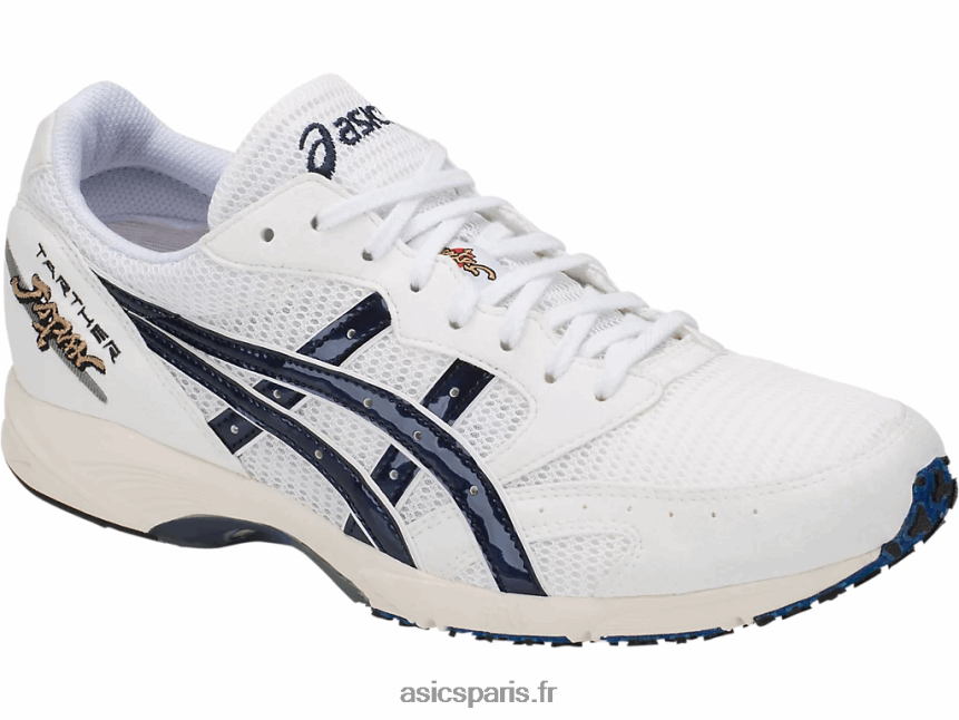 Hommes Asics plus au japon BXL8B21860 imprimé blanc/bleu