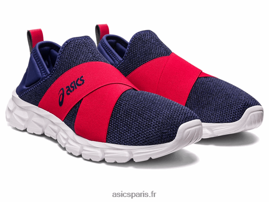 Hommes Asics quantum lyte slip-on BXL8B21237 bleu indigo/rouge vitesse