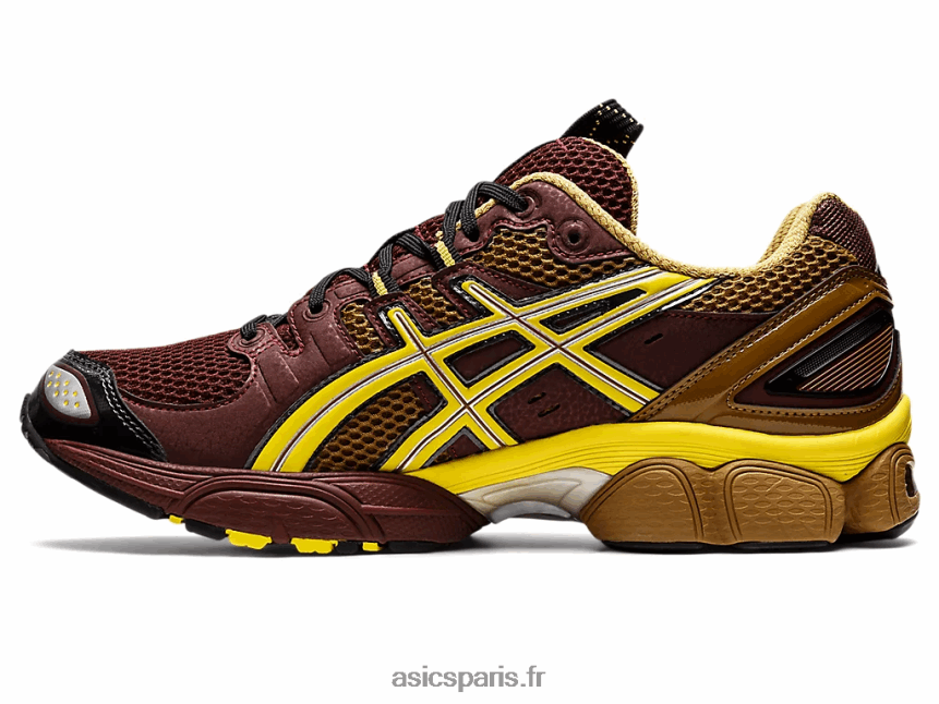 Hommes Asics ub3-s gel-nimbus 9 BXL8B21252 rhum raisin/éclat vert