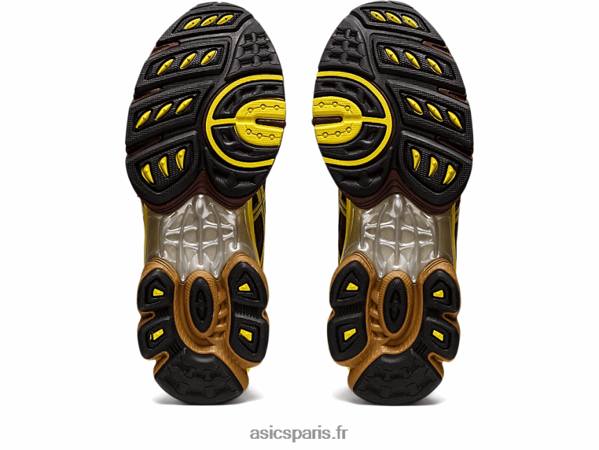 Hommes Asics ub3-s gel-nimbus 9 BXL8B21252 rhum raisin/éclat vert