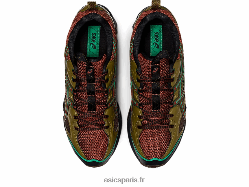 Hommes Asics us3-s gel quantique 360 ​​vii kiso BXL8B2767 vert sapin/demitasse