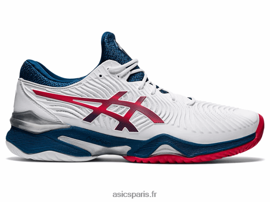 Hommes Asics cour ff 2 BXL8B2880 blanc/bleu mako