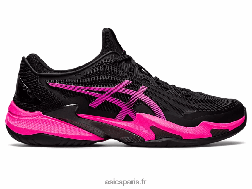 Hommes Asics cour ff 3 BXL8B247 noir/rose vif