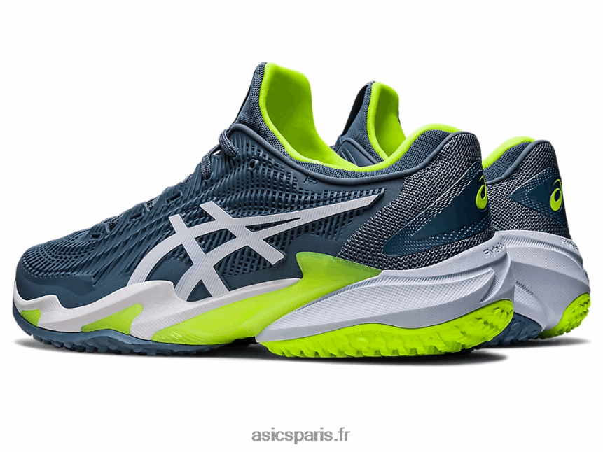 Hommes Asics cour ff 3 oc BXL8B2546 bleu acier/blanc