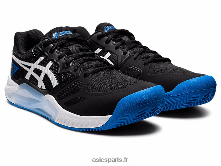 Hommes Asics gel-challenger 13 argile BXL8B21129 noir/bleu électrique