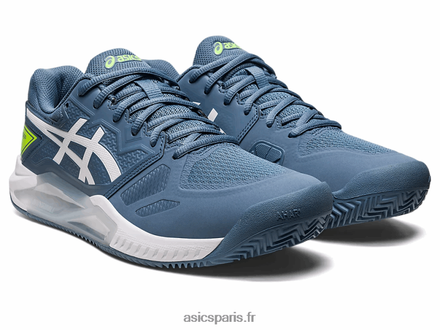 Hommes Asics gel-challenger 13 argile BXL8B2430 bleu acier/blanc