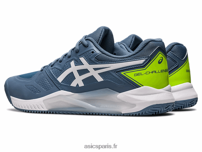 Hommes Asics gel-challenger 13 argile BXL8B2430 bleu acier/blanc