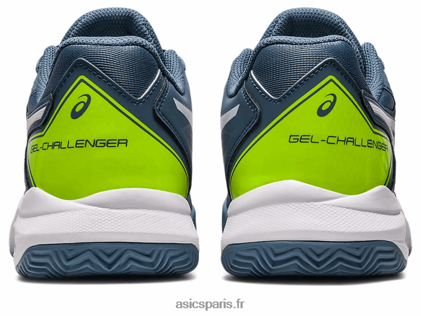 Hommes Asics gel-challenger 13 argile BXL8B2430 bleu acier/blanc