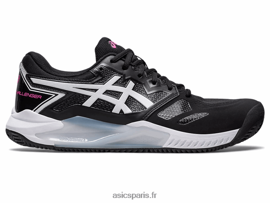 Hommes Asics gel-challenger 13 argile BXL8B2553 noir/rose vif