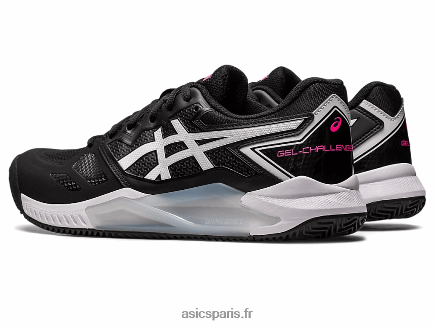 Hommes Asics gel-challenger 13 argile BXL8B2553 noir/rose vif