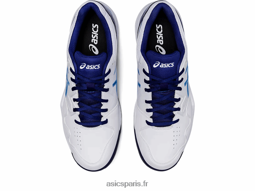Hommes Asics gel-dédié 7 BXL8B21148 blanc/bleu électrique