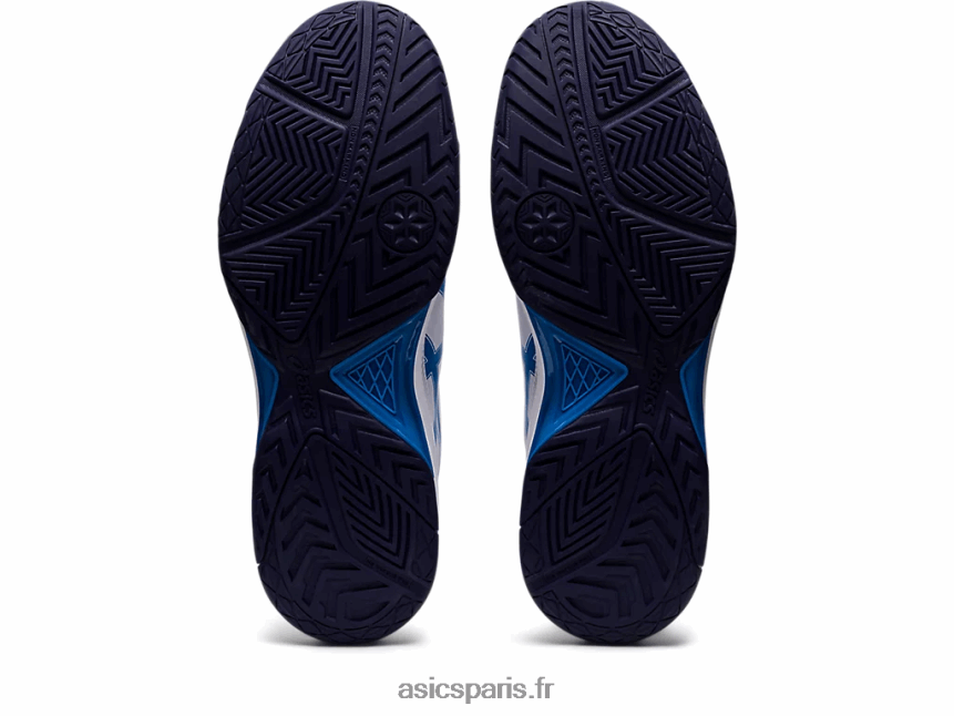 Hommes Asics gel-dédié 7 BXL8B21148 blanc/bleu électrique