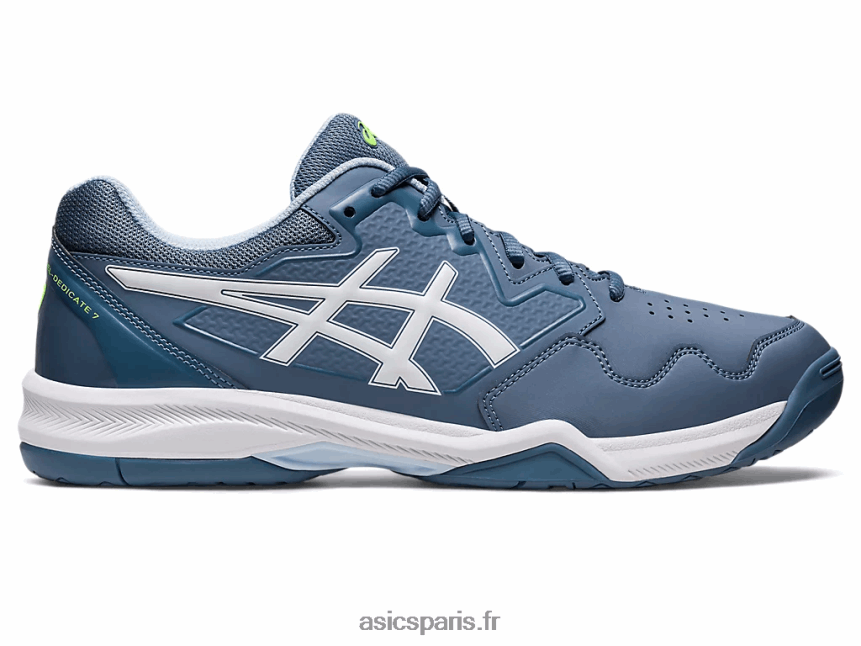 Hommes Asics gel-dédié 7 BXL8B2412 bleu acier/blanc