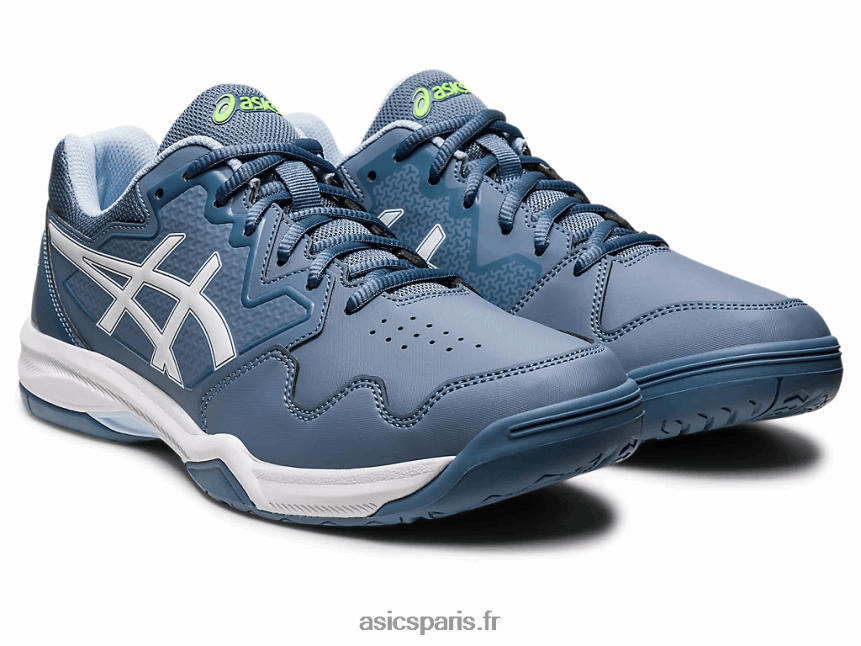 Hommes Asics gel-dédié 7 BXL8B2412 bleu acier/blanc