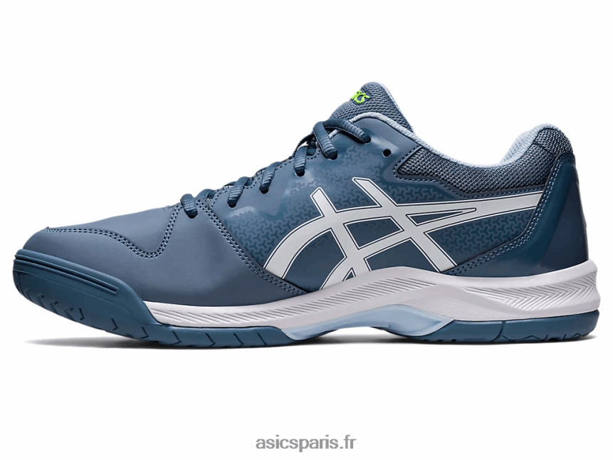 Hommes Asics gel-dédié 7 BXL8B2412 bleu acier/blanc