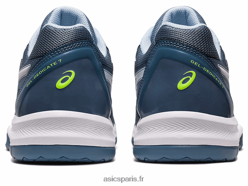 Hommes Asics gel-dédié 7 BXL8B2412 bleu acier/blanc