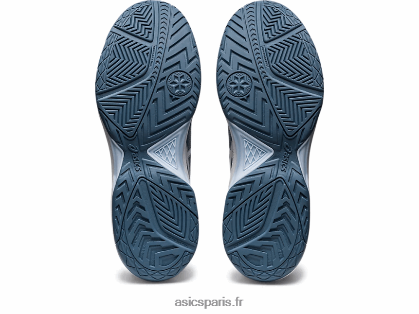 Hommes Asics gel-dédié 7 BXL8B2412 bleu acier/blanc