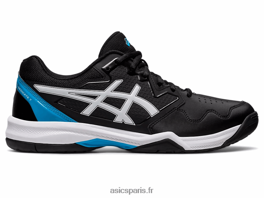 Hommes Asics gel-dédié 7 BXL8B2433 noir/bleu île